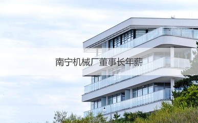 南寧機(jī)械廠董事長(zhǎng)年薪 南寧機(jī)械廠工作招聘